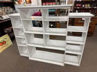 Cubicle shelving unit solid wood •63”Lx16”Dx49”H, View more