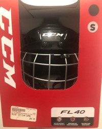 NEW - CCM FL40 Combo Helmet: Size Sm