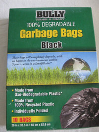 Box of unused black Bully garbage bags + more-$5 lot