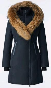 KAY MACKAGE down coat with natural fur SIGNATURE 