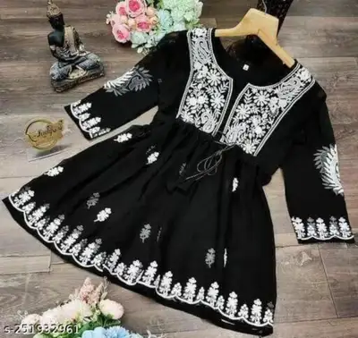 Indian Short Chikankari kurtis for women, View more