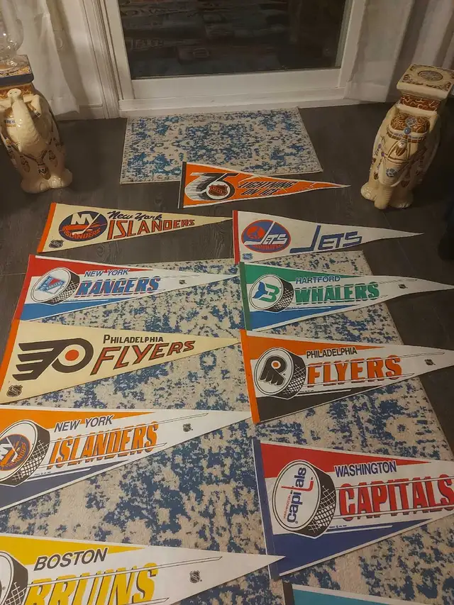 NHL pennants 25$each  in Arts & Collectibles in Calgary - Image 7