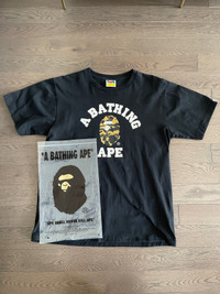 Authentic Bathing Ape camo college T-shirt, Large