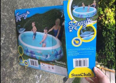 Summer Inflatable Stingray Spray Swimming Pool in Hot Tubs & Pools in Delta/Surrey/Langley - Image 4