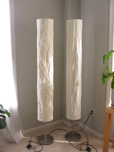 Vintage (2001) Pair of Ikea Skyar Paper Shade floor lamps, View more