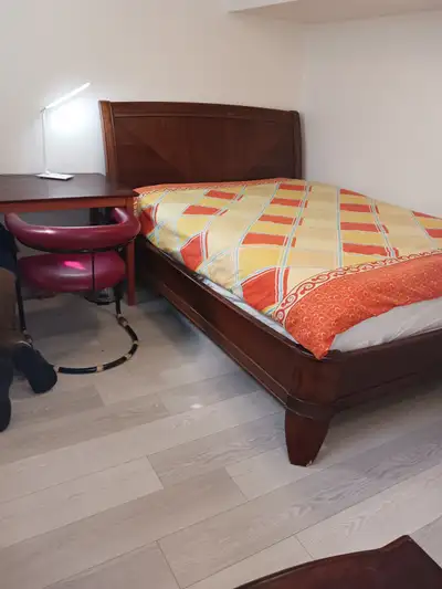 A brand new private day room with a queen-size bed, View more