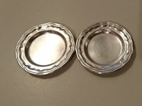 Vintage Norwegian Silver 830s Miniature Plates