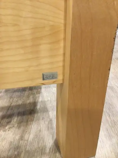 Double wooden bed frame with slats. No box spring needed! Excellent condition. Purchased from EQ3. E...