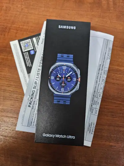 New Samsung Galaxy Watch Ultra 2025  Titanium blue sealed box, View more