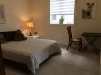 Beautiful bedroom with private bathroom and walk in closet