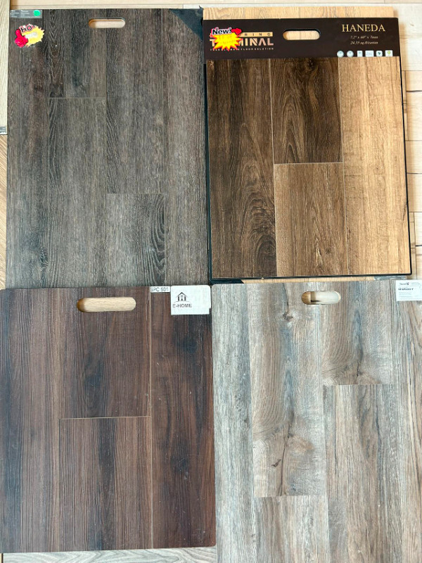 Dark Brown/Grey  colors Vinyl flooring on Sale! Waterproof!! in Floors & Walls in Winnipeg