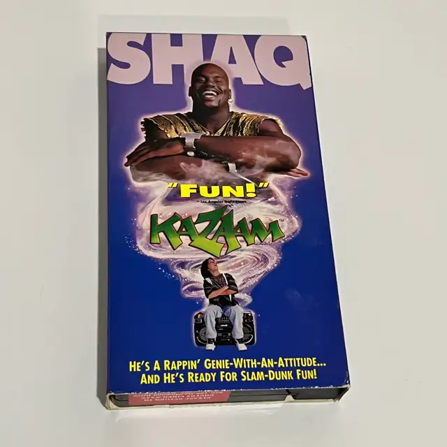 Kazaam VHS starring Shaquille O'Neal collectible movie