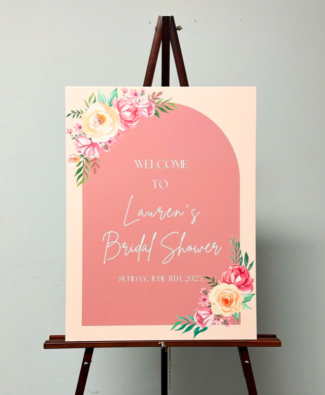Bridal Shower Welcome sign | Wedding & Event signage Toronto in Hobbies & Crafts in Mississauga / Peel Region