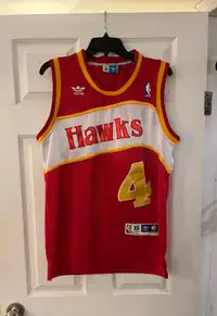 Vintage Adidas x NBA Basketball Jersey - Spud Webb - Hawks