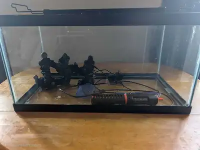 15 Gallon Aquarium with accessories, View more