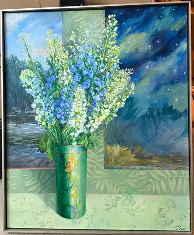 Contemplating The Great Mystery - Oil on canvas - Jennifer Blair, View more