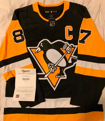 Sidney Crosby Autographed Jersey (Frameworth COA), View more