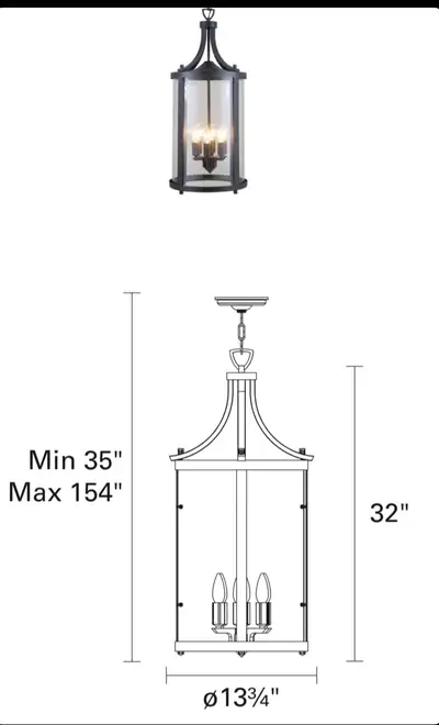 Chandelier Niagara 6-lights, View more