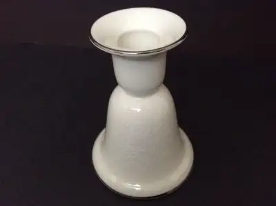 Noritake Porcelain Candleholder Silver Rim floral Replacements, View more