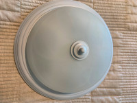 Flush mount ceiling light fixture - white - 15”dia - like new