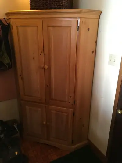 Solid Pine Corner Hutch, View more