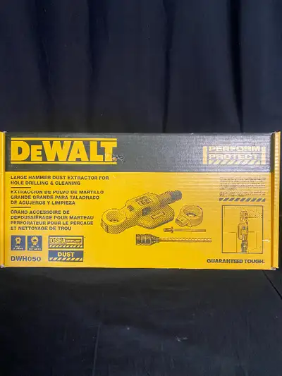 New in Box Dewalt Large Hammer Dust Extractor, View more