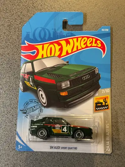 Hot Wheels 84 Audi Sport Quattro Green , View more