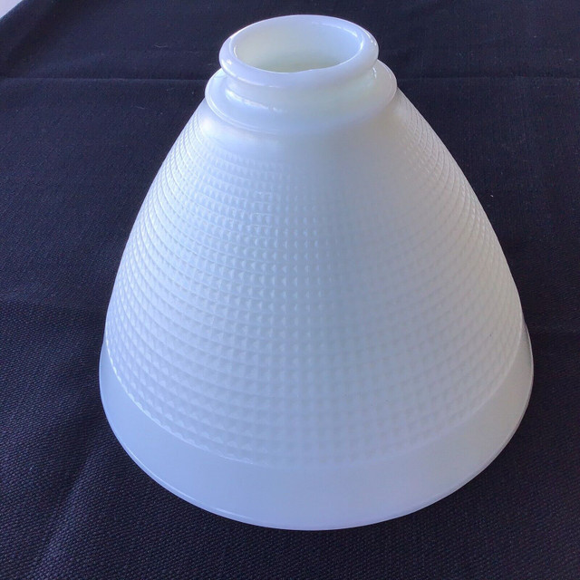 Vintage Milk Glass Torchiere Light Diffuser in Indoor Lighting & Fans in Kamloops