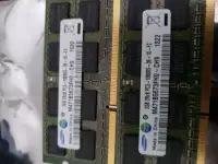 Samsung RAM laptop computer 4gb gigs 2x2 pc3 DDR3 10600s memory