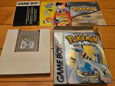 Pokémon Silver Version (Game Boy Color) – Complete in Box (CIB), View more