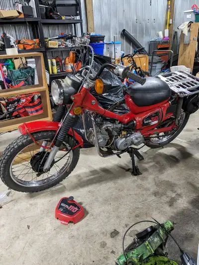 1984 Honda ct110 trail/dual purpose motorcycle. 110 cc, all original , bought as a restoration proje...