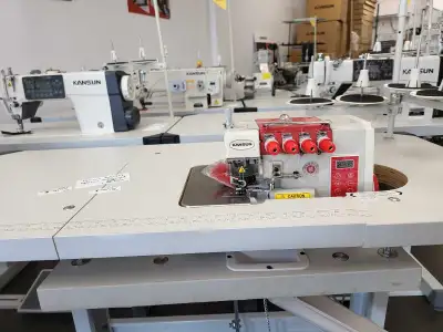 KANSAN KS-747FN / 757 FN- Direct Drive , 4 ou 5 fils surjeteuse, moteur intégré dans la tête, silenc...