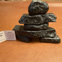 Beautiful Soapstone Inukshuk by Bela Szajcz