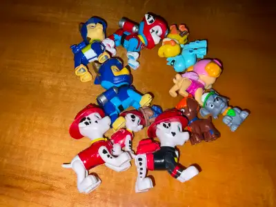 Collection of small paw patrol figures for sale, View more