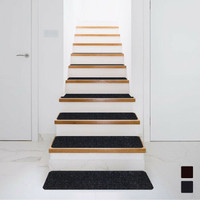 15 PCS Slip-Resistant Stair Mats 30" x 8" Non-Slip Stair Treads