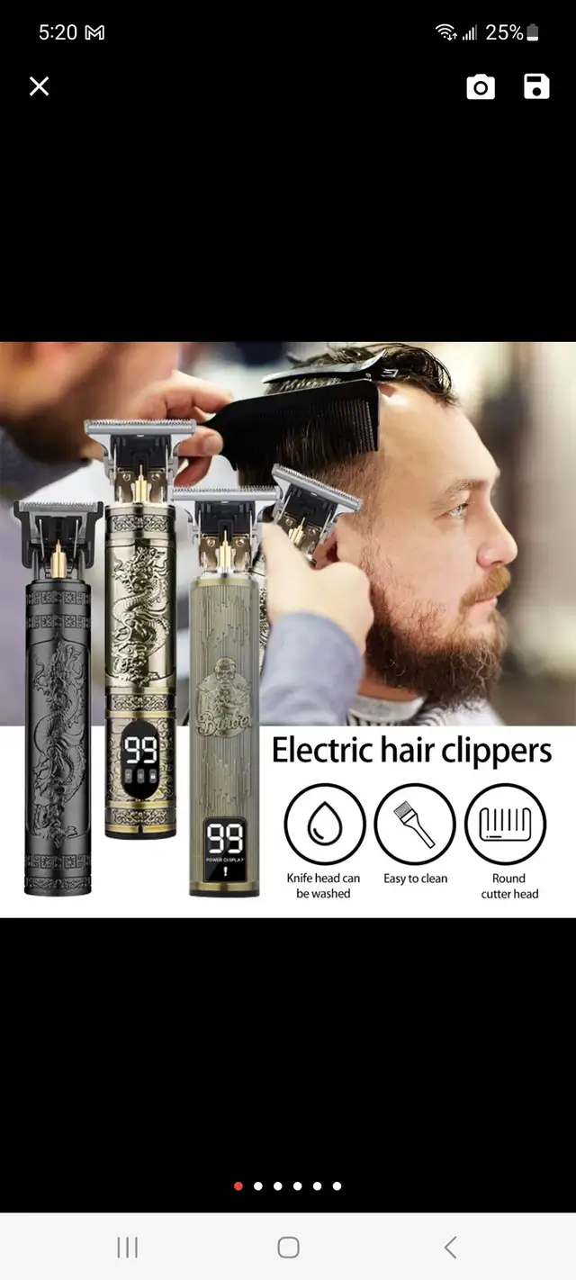 Electric  Hair Clippers Rechargeable  in Health & Special Needs in Winnipeg - Image 2
