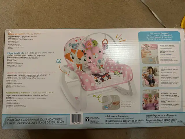 Fisher-Price Infant to Toddler Rocker – Vibrations in Playpens, Swings & Saucers in Ottawa - Image 3