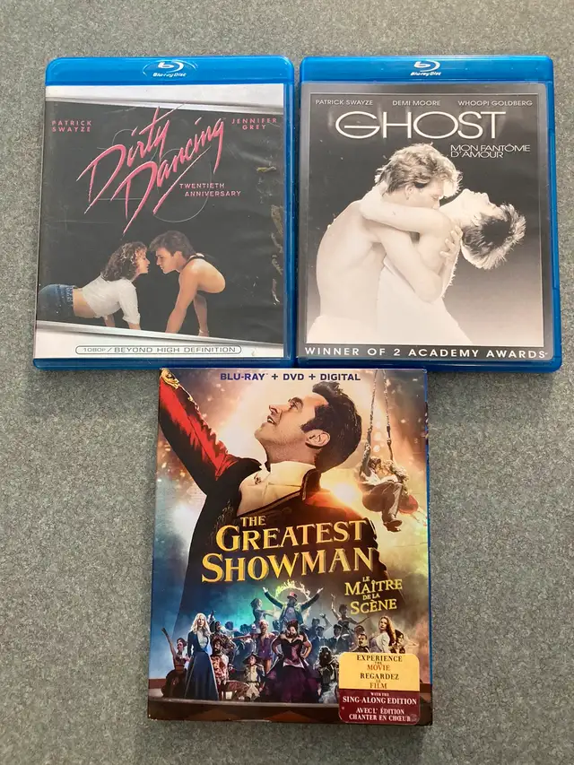 Blurays EUC Dirty Dancing Ghost Swayze The Greatest Showman 63347537010689120