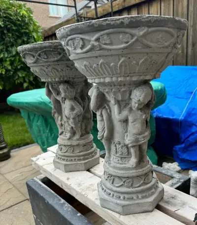 stone Roman angel flower pot, View more