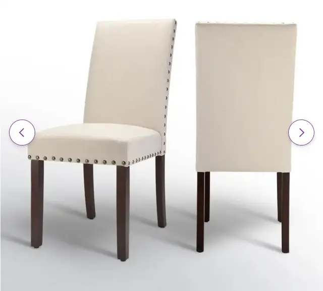 Bontrager Linen Dining Room Parsons Chair (Set of 2) in Dining Tables & Sets in Markham / York Region - Image 6