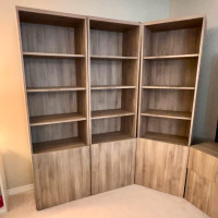 kea bookcase with cabinets at bottom nice wood looking