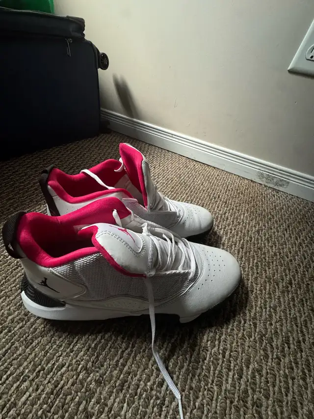 Jordan Stay Loyal sneaker in a white, black, and rush pink color in Men's Shoes in Kitchener / Waterloo - Image 4