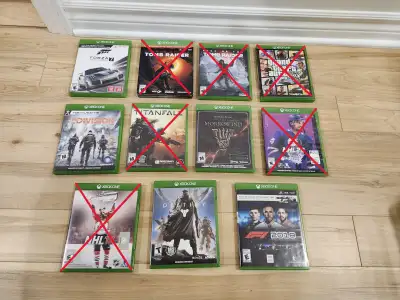 Jeux Xbox One Games - Prix dans description, View more