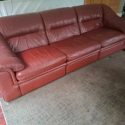 Genuine Leather Couch set 6 piece, View more