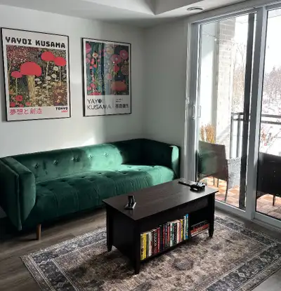 Green Velvet Couch, View more