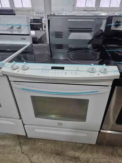 WOW!! Kenmore 30" White Slide-in Electric Ceramic Top Stove Oven, View more