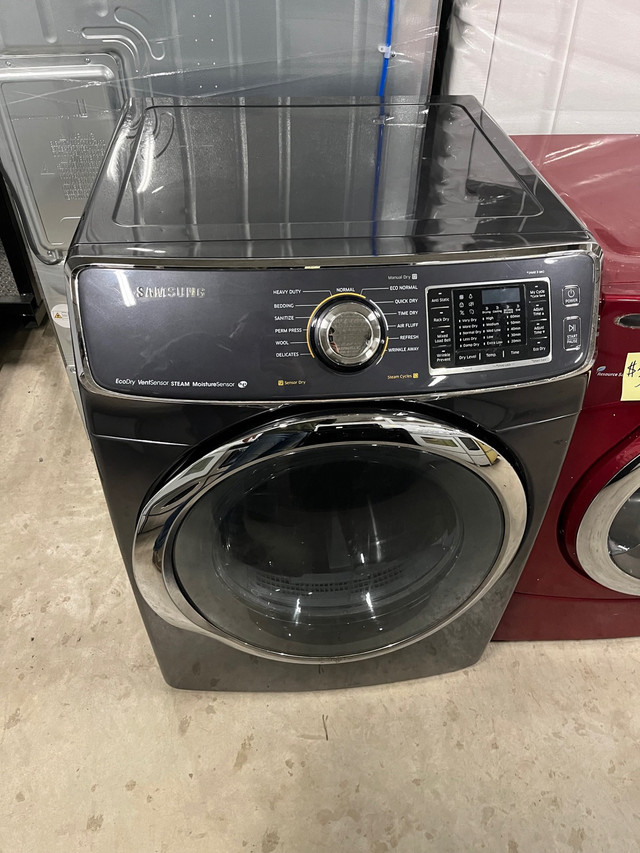  Dark gray Samsung front load electric dryer in Washers & Dryers in Stratford