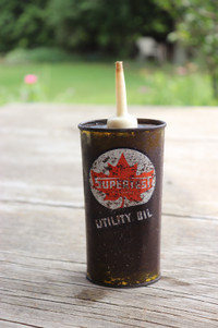 Vintage Supertest Utility Oil Tin