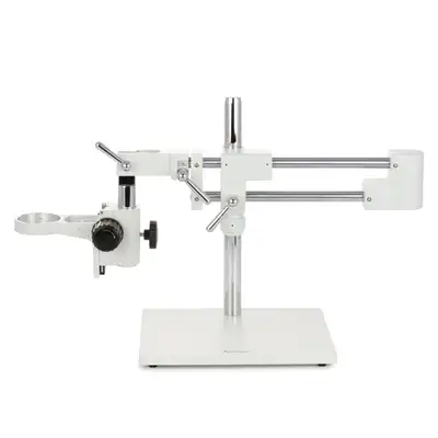 Condition New Brand Amescope NEW Airdrie pickup Amscope DAW Heavy Duty White Double Arm Boom Stand f...