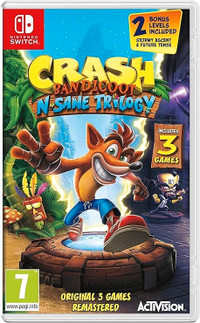 NEW Nintendo Switch, Crash Bandicoot N. Sane Trilogy